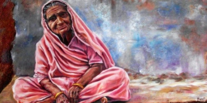 indian mother paintaing